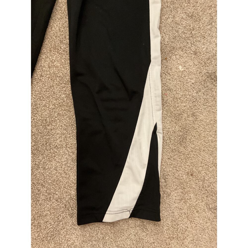 Nike Women's Retro Y2K Black/White Warm Up Athletic Side Zipper Workout Pants, M - Picture 2 of 9